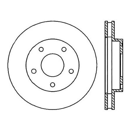 Centric StopTech Premium Cryostop Rotor; Front, StopTech 120.66038CRY